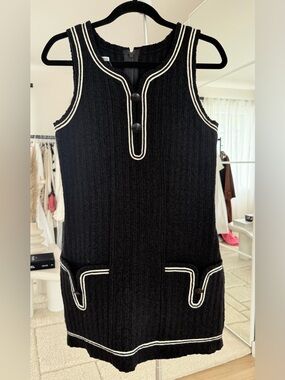 CHANEL Black Wool Dress